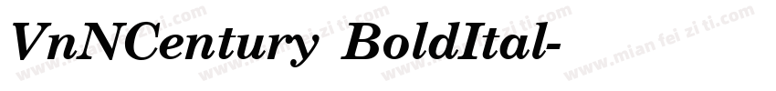 VnNCentury BoldItal字体转换